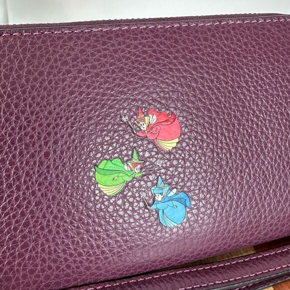 NWT Disney X Coach Long Zip Around Wallet Once Upon‎ A Dream Motif - Picture 8 of 8